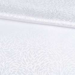 Жаккард скатертный розы белый, ш.320