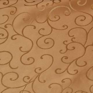 Жаккард скатертный завитки золотисто-желтый, ш.320