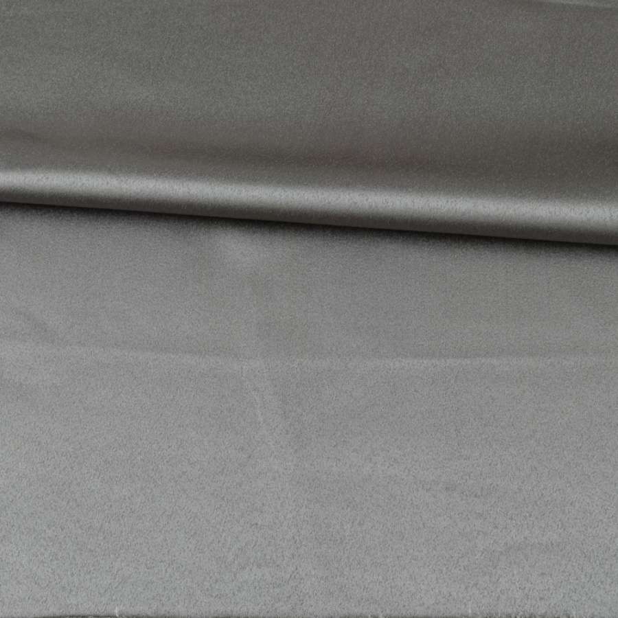 Скатертная ткань с атласным блеском серая, ш.310
