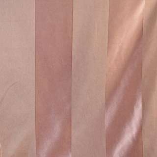 Жакард двохсторонній смужка широка коричнево-рожевий, ш.270