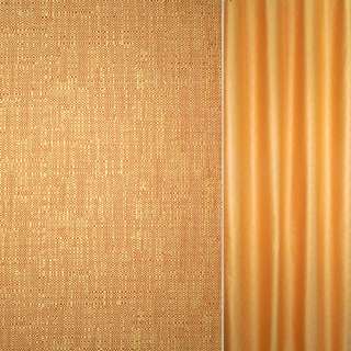 Рогожка интерьерная золотисто-оранжевая, ш.140