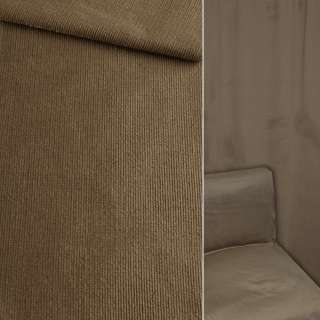 Велюр с вискозой мебельный бежевый темный, ш.140