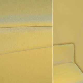 Велюр с шерстью мебельный желтый светлый, ш.140