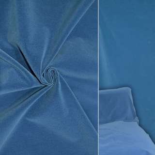 Велюр с шерстью мебельный ультрамарин светлый, ш.140