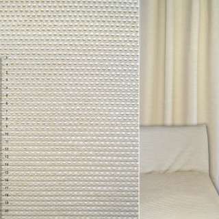 Шенилл жаккард квадраты мелкие бежевый светлый, ш.140