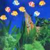 Картина аквариум с подсветкой 60х70 см водоросли зеленые
