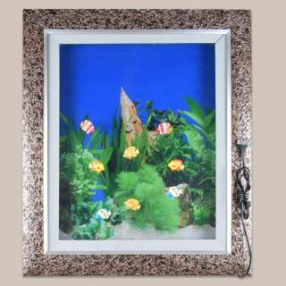 Картина аквариум с подсветкой 60х70 см водоросли зеленые