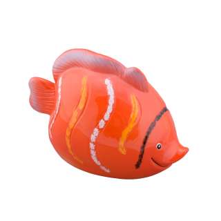 Копилка керамическая рыбка 10х15х8 см красная