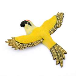 Магніт Папуга жовтий з строкатими крилами 13х11см