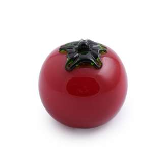 Фигура стеклянная помидор 9х9 см красный