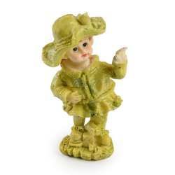 Фигурка статуэтка девочка 13х7х6 см в салатовая