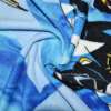 Плед флисовый 130х170 см с космическими воинами голубой