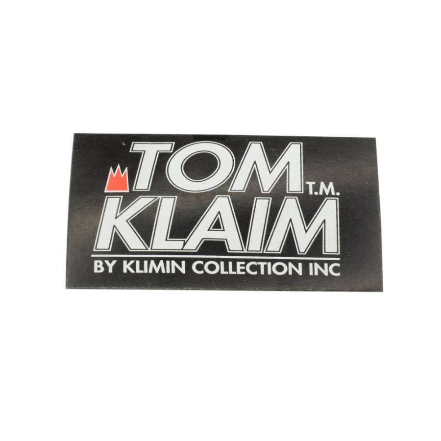 Етикетка паперова Том Клайм 50х100мм чорна з білим