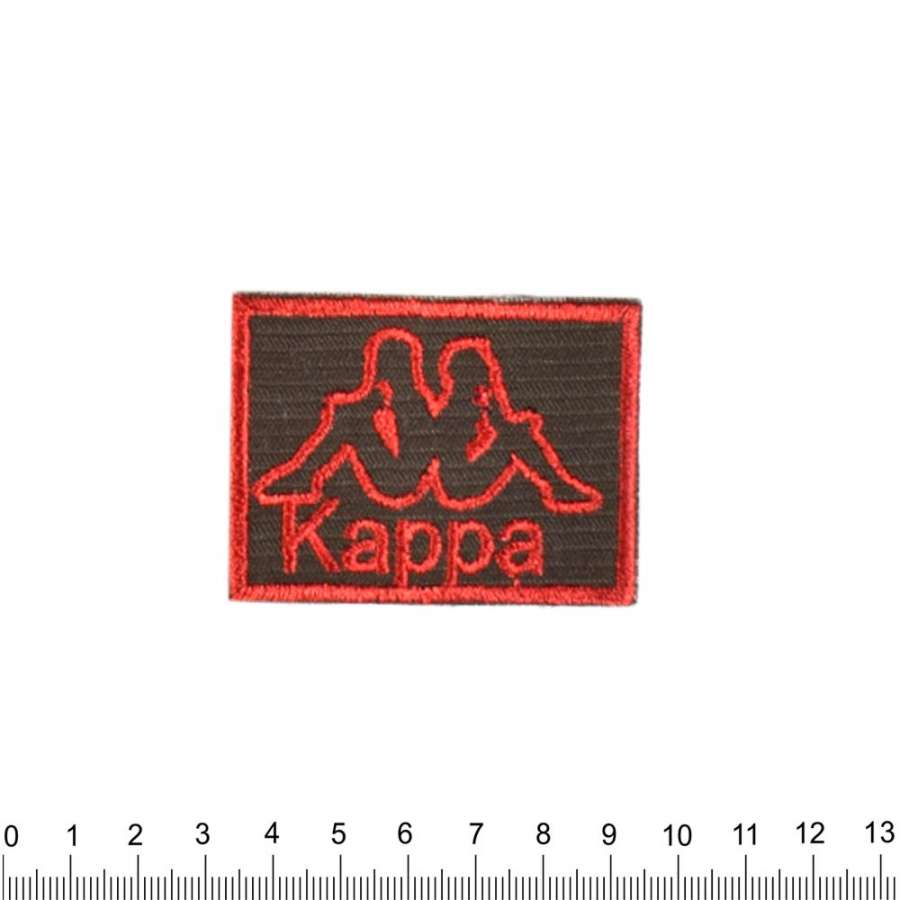 Термоаппликация KAPPA 40х60мм черно-красная