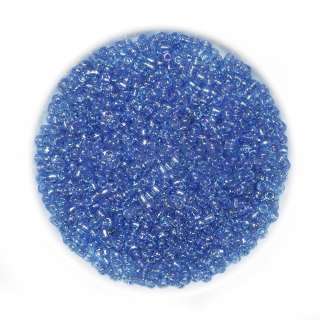 Бисер синий радуга, упаковка 50г
