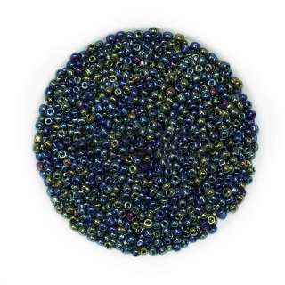 Бисер сине-зеленый ассорти, упаковка 50г