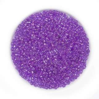 Бисер сиреневый радуга, упаковка 50г