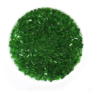 Бисер зеленый темный, упаковка 50г