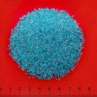 Бисер синий, упаковка 50г