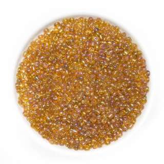 Бисер бежево-розовый хамелеон, упаковка 50г