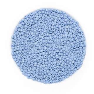 Бисер голубой, упаковка 50г