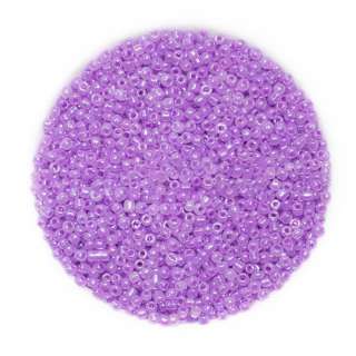Бисер сиреневый, упаковка 50г
