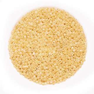 Бисер желто-оранжевый, упаковка 50г