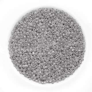 Бисер серый, упаковка 50г