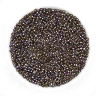 Бисер коричневый хамелеон, упаковка 50г