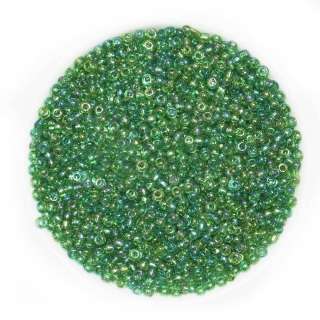 Бисер зеленый хамелеон, упаковка 50г