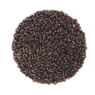 Бисер коричневый темный, упаковка 50г