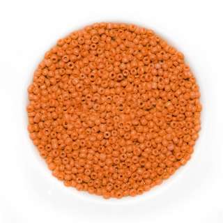 Бисер оранжевый, упаковка 50г