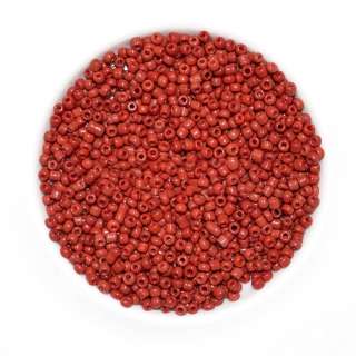 Бисер красно-коричневый, упаковка 50г