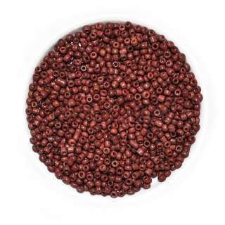 Бисер коричнево-бордовый, упаковка 50г