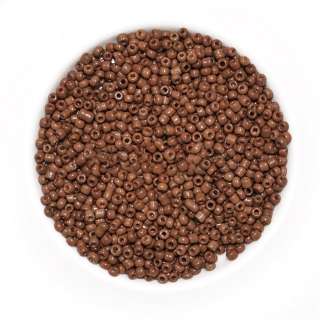 Бисер коричневый, упаковка 50г
