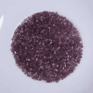 Бисер коричнево-бордовый прозрачный, упаковка 50г