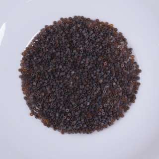 Бисер коричневый темный, упаковка 50г