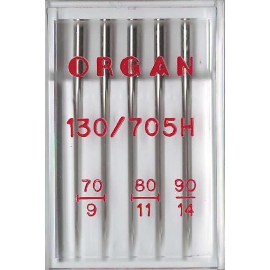 Иглы швейные MIX ORGAN 70-90 (набор 5 игл) для швейных бытовых машин