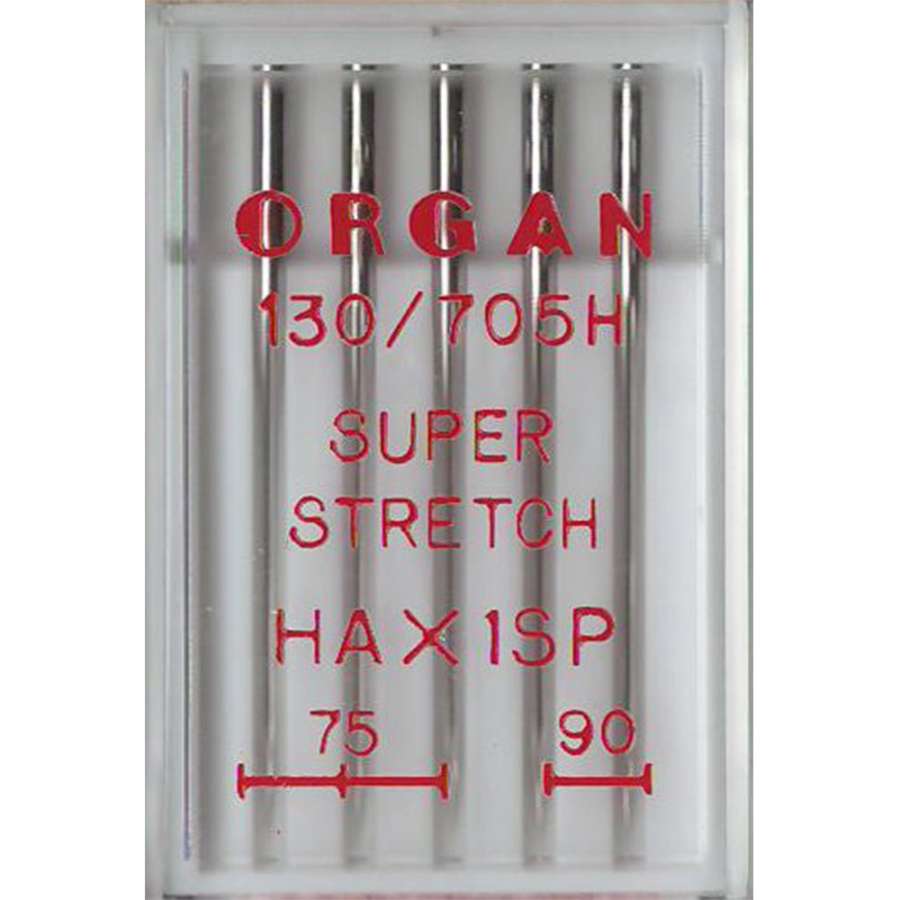 Иглы стрейч ORGAN MIX №75, №90 (набор 5 шт) для бытовых швейных машин