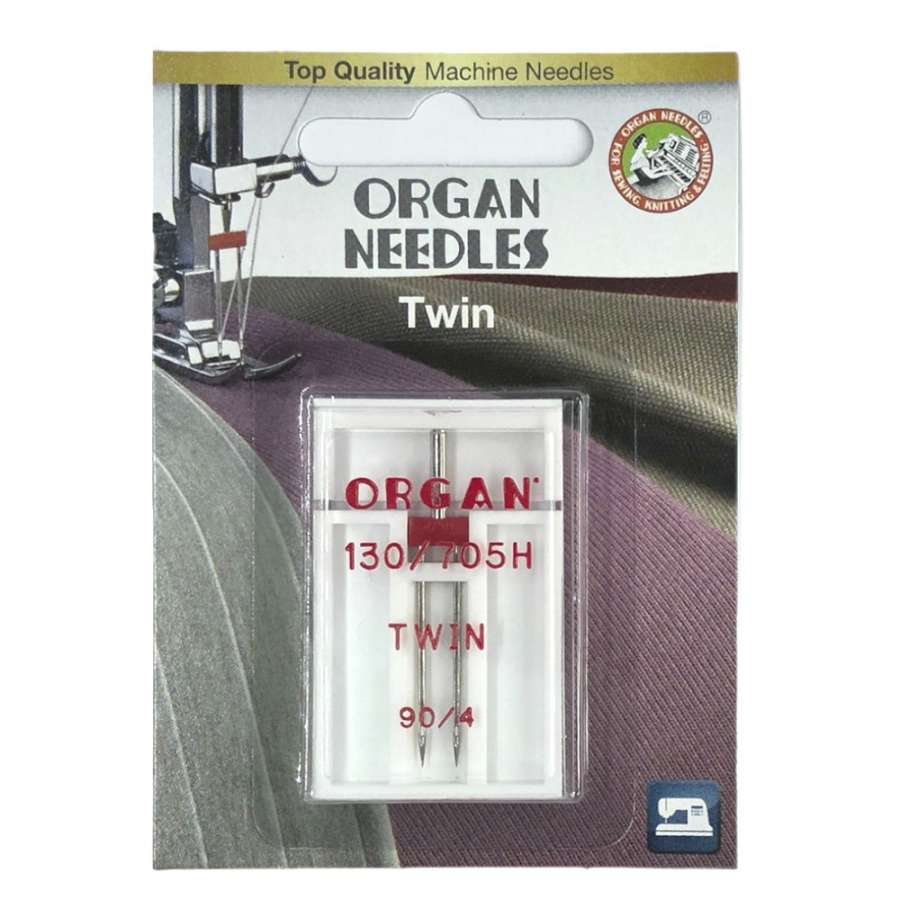 Игла двойная ORGAN TWIN №90/4 (1 шт) для бытовых швейных машин