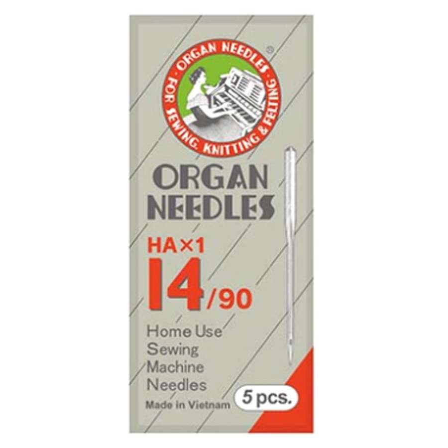 Иглы универсальные ORGAN №90/14 (набор 5 шт) для бытовых швейных машин