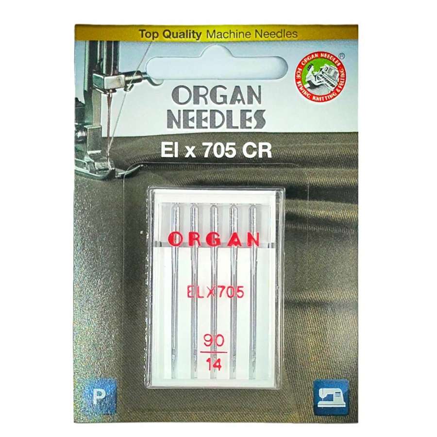 Иглы для оверлока ELX705 ORGAN №90/14 (набор 5 шт)