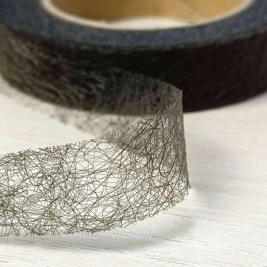 Паутинка клеевая 15мм черная