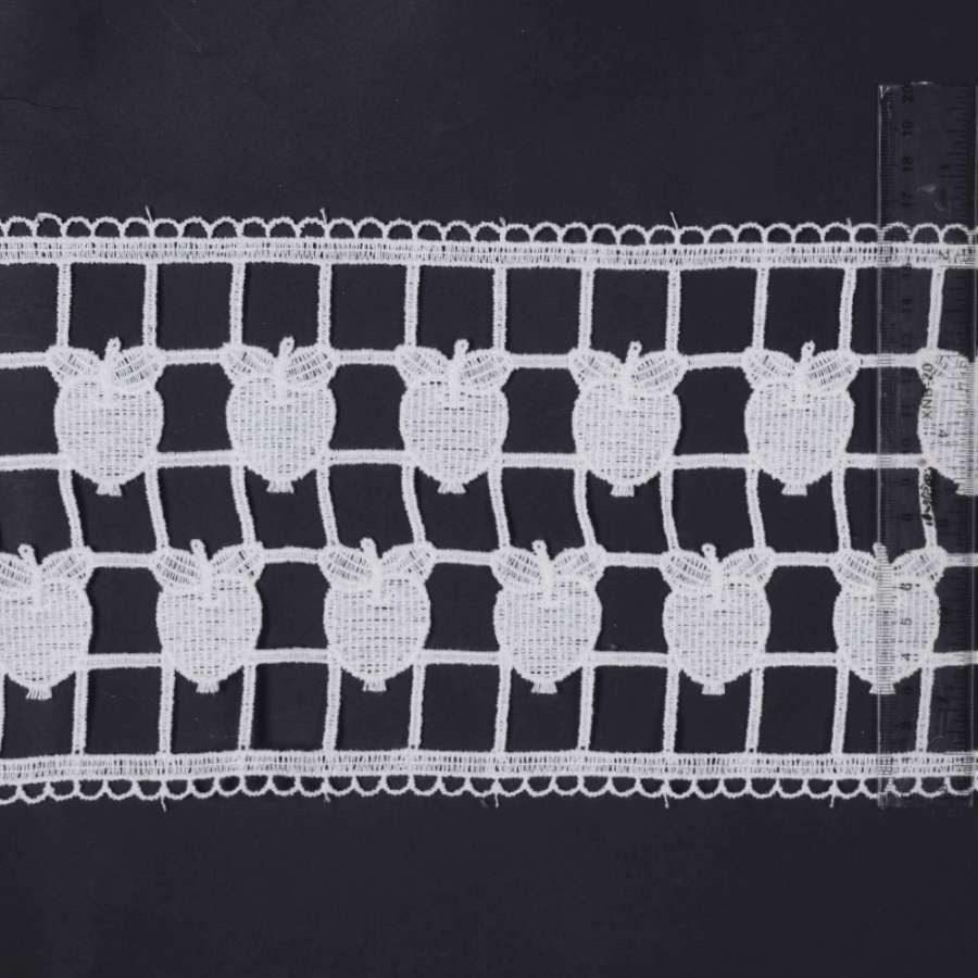 Кружево хлопок италия белое