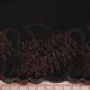 Кружево стрейч черное с коричневыми листьями, ш.15см, 1-стор