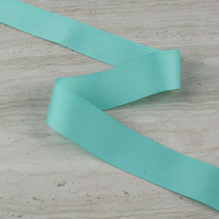 Лента репсовая 40мм бирюзовая
