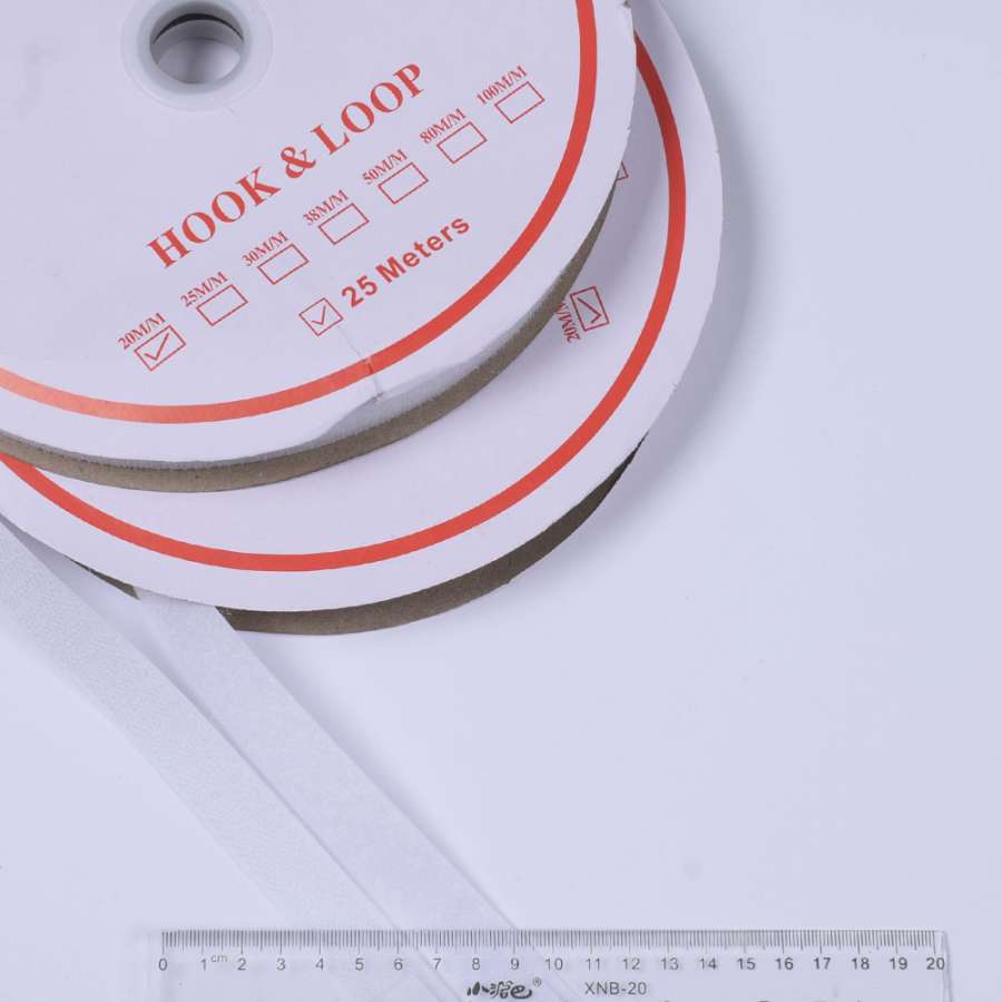 Липучка 20мм белая