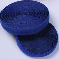 Лента липучка 20мм синяя