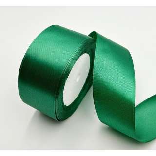 Лента атласная 40мм зеленая