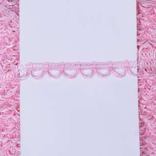 Тесьма петельки 15мм розовая светлая